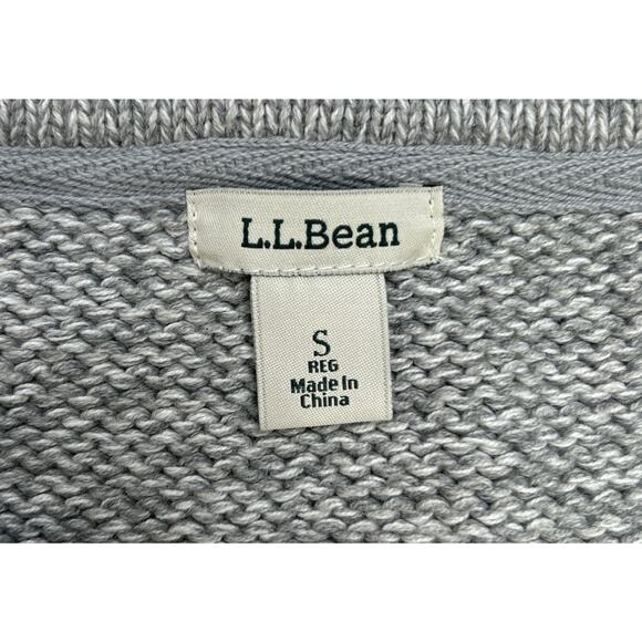 LL Bean Cable Knit Ombre Fisherman Sweater Womens S Cotton 3D Chunky Purple - Picture 4 of 8
